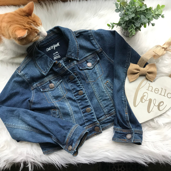 Cat & Jack Other - Cat & Jack Girl's Denim Jean Jacket 7/8